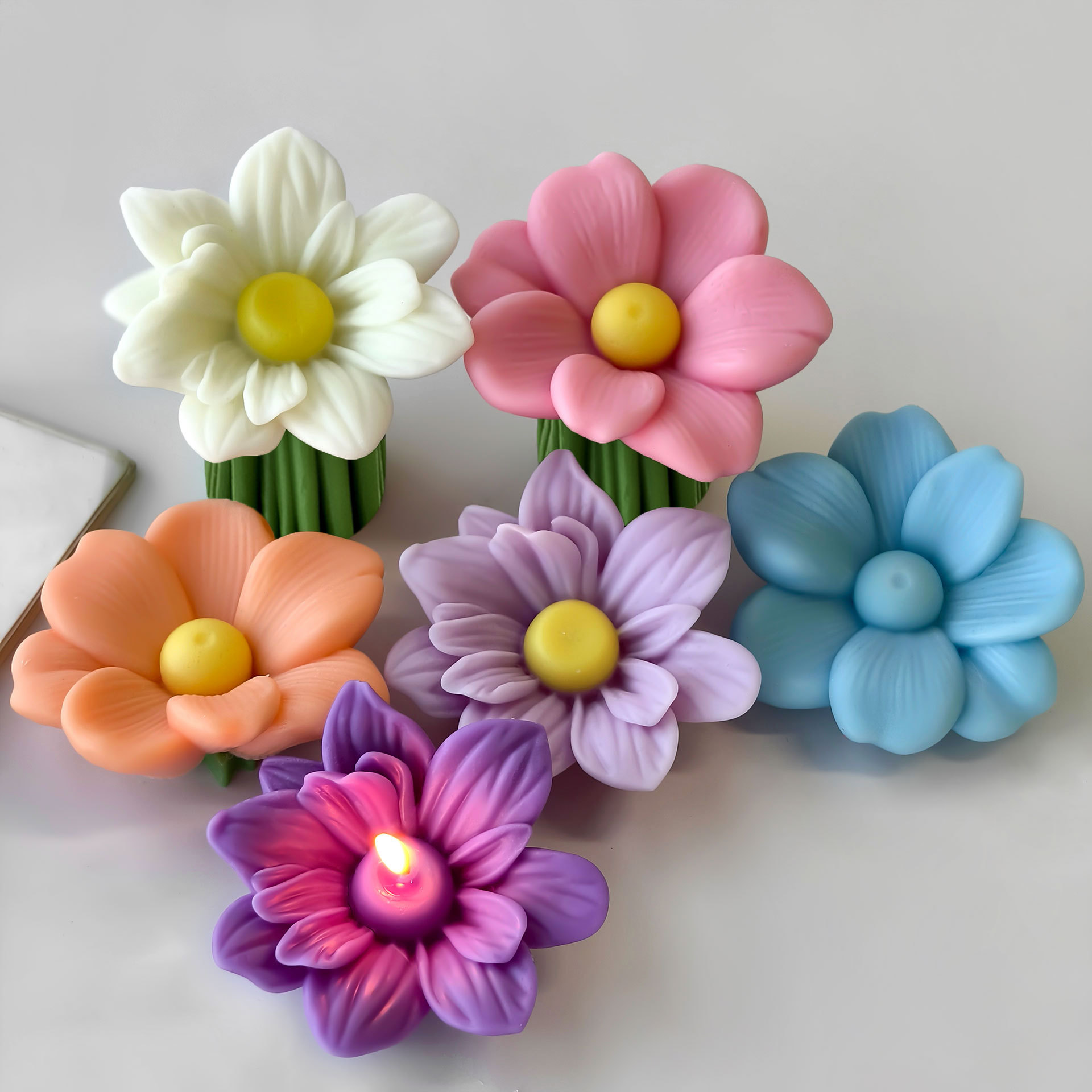 Soap Making Things - DIY Blumen Aroma Kerze Silikonform handgemachte