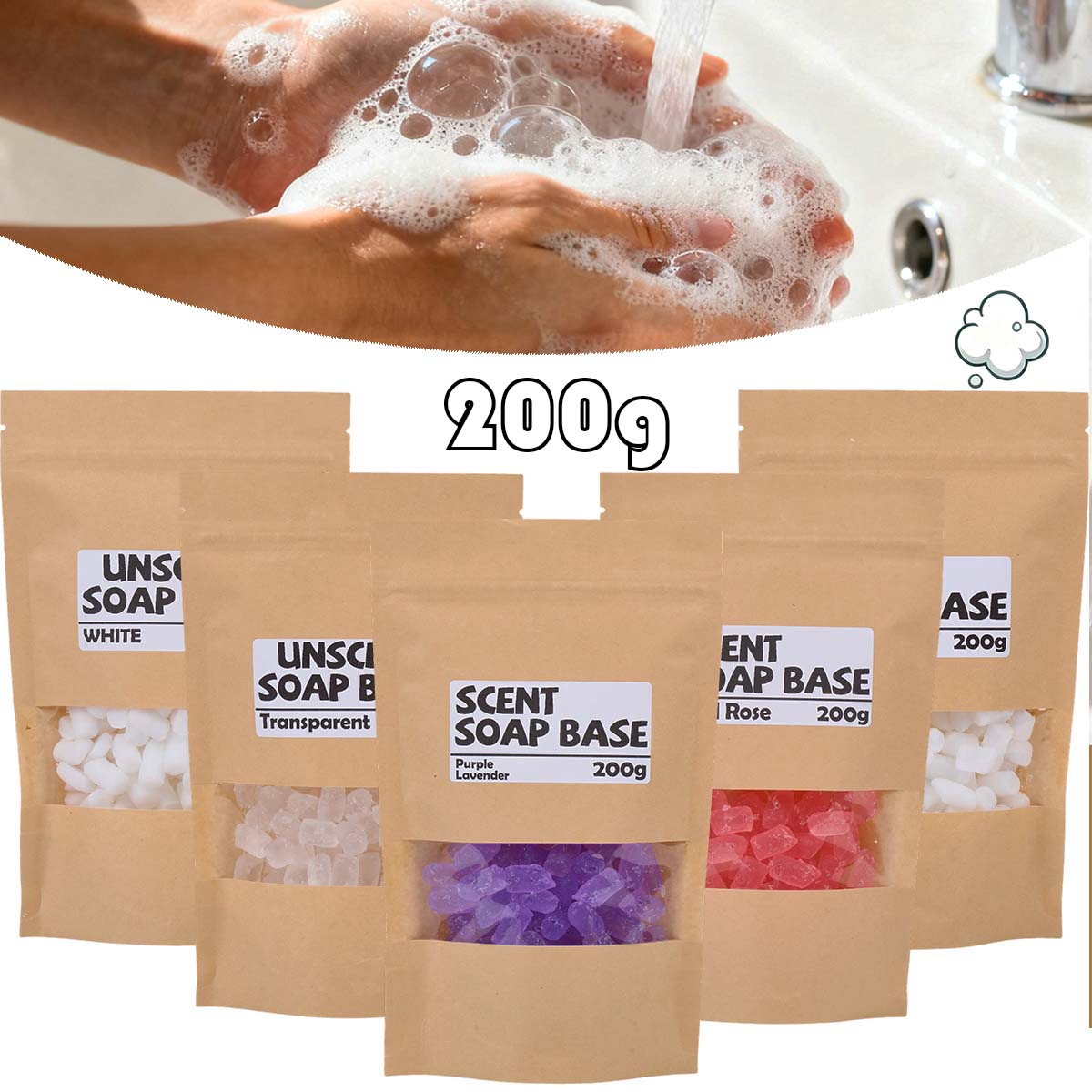 200g Duftseife Basis Glycerin  – Soap Making Goats Milk Bewertung und Preis