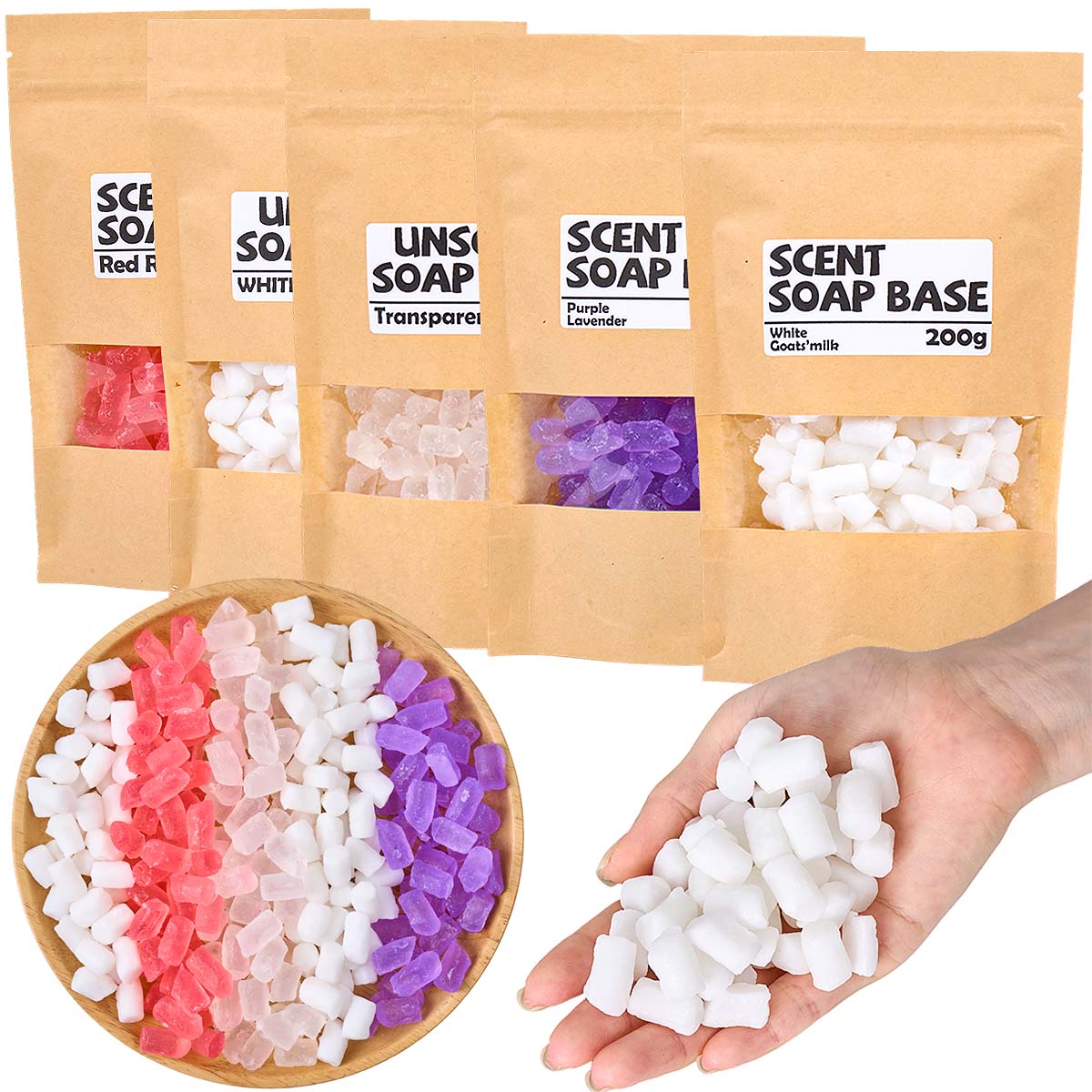 200g Farbe Glycerin Seifenbasi – Soap Making Goats Milk Bewertung und Preis
