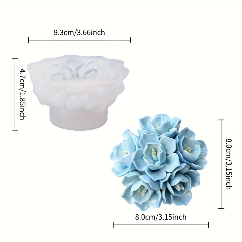1 Silikonform für Hortensienke – Soap Making Lye Bewertung und Preis